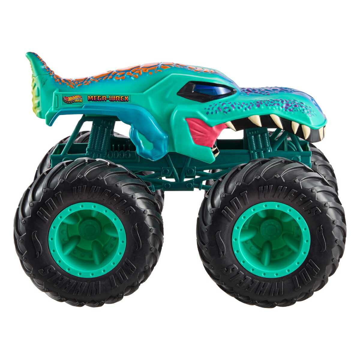 ホットウィール(HotWheels)モンスタートラックスーパービッグメガ・レックス乗り物おもちゃミニカー3歳からグリーンJJN47