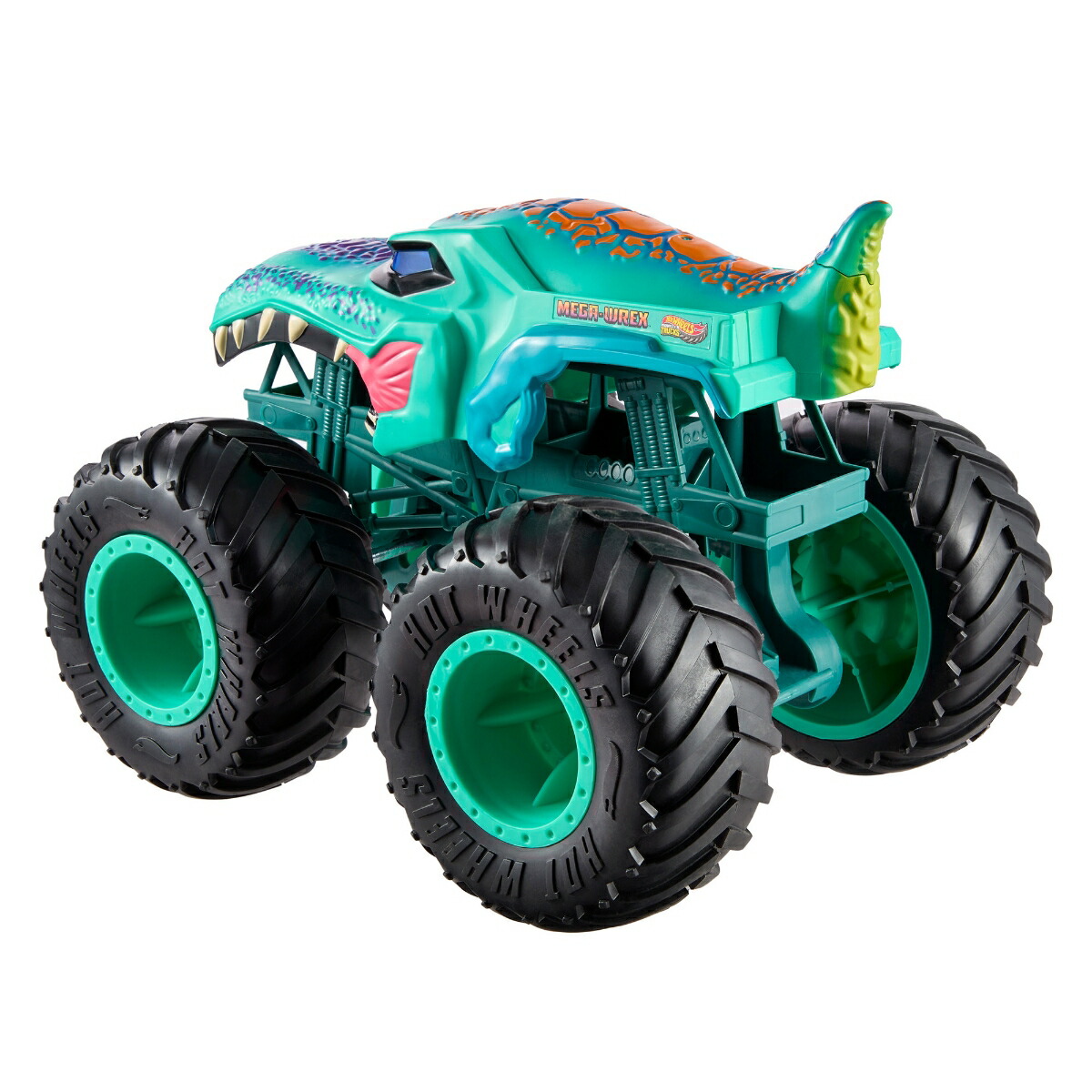 ホットウィール(HotWheels)モンスタートラックスーパービッグメガ・レックス乗り物おもちゃミニカー3歳からグリーンJJN47