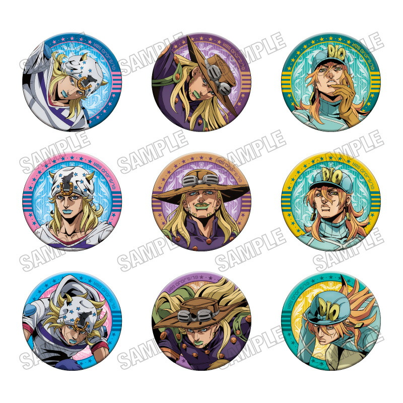 アニメ『スティール・ボール・ラン ジョジョの奇妙な冒険』 缶バッジコレクション【JF26】画像