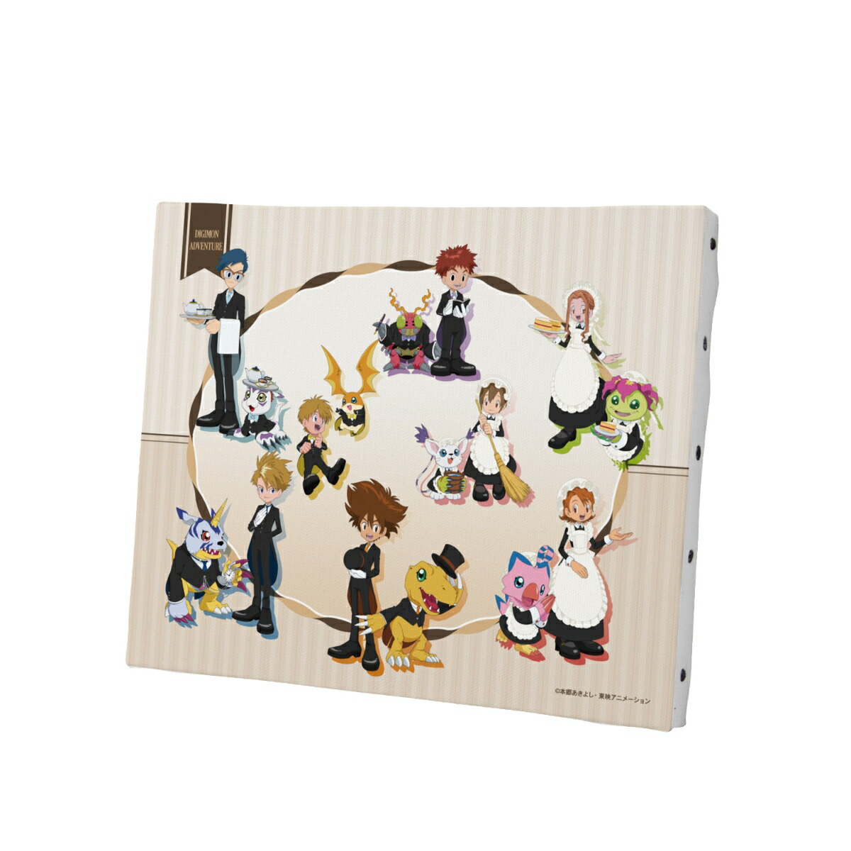 デジモンアドベンチャー描き下ろし 集合 メイド&執事ver. F3号キャンバスボード画像