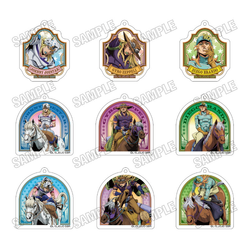 アニメ『スティール・ボール・ラン ジョジョの奇妙な冒険』 アクリルキーホルダーコレクション【JF26】画像