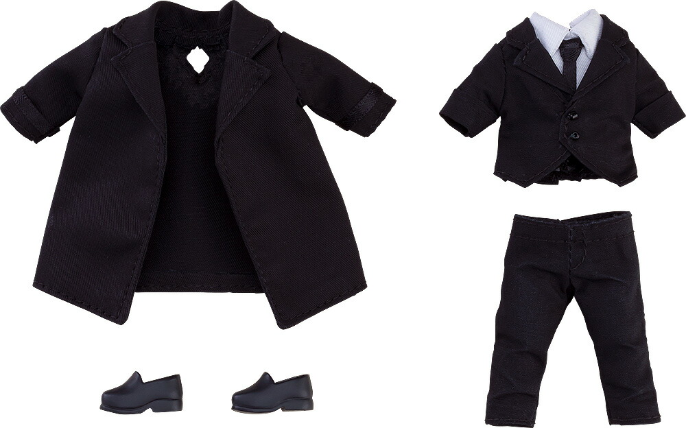 ねんどろいどどーる おようふくセット 『文豪ストレイドッグス』 太宰治 黒の時代Ver. (塗装済み完成品フィギュア)画像