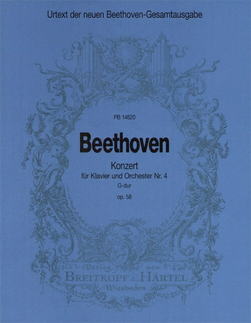【輸入楽譜】ベートーヴェン, Ludwig van: ピアノ協奏曲 第4番 ト長調 Op.58/新ベートーヴェン全集版/Kuthen編: 指揮者用大型スコア画像