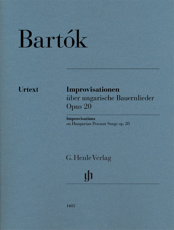 【輸入楽譜】バルトーク, Bela: ハンガリー農民の歌による即興曲 Op.20/原典版/Somfai編/Varjon運指画像