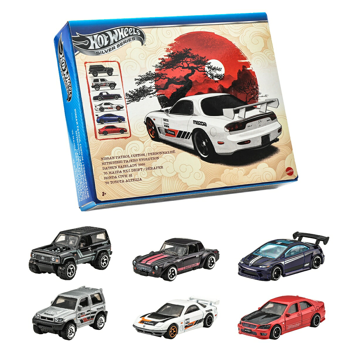 ホットウィール(HotWheels)ストリート・オブ・ジャパンマルチパック乗り物おもちゃミニカー6台入り3歳からマルチJLB23