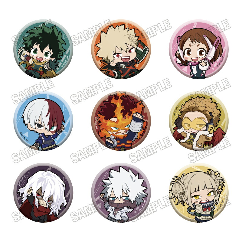 アニメ『僕のヒーローアカデミア』 ミニキャラ缶バッジコレクション【ぶら下がりver．】画像
