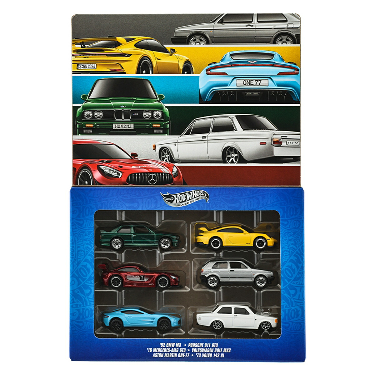 ホットウィール(HotWheels)ユーロスタイルマルチパック乗り物おもちゃミニカー6台入り3歳からマルチJLB25