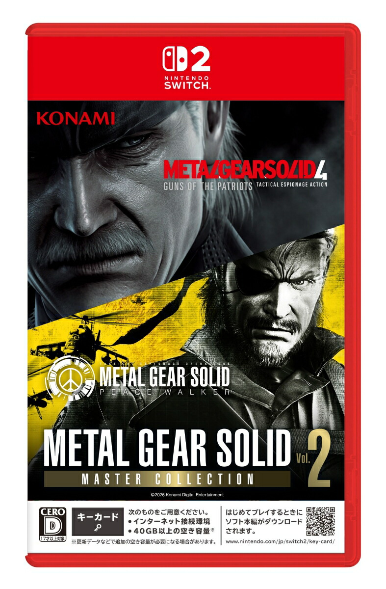 【特典】METAL GEAR SOLID : MASTER COLLECTION Vol.2　Switch2版(【早期購入封入特典】DLCチラシ)画像