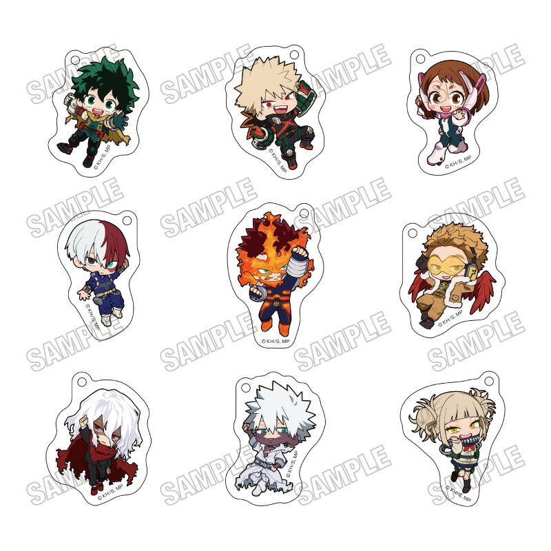 アニメ『僕のヒーローアカデミア』 ミニキャラグラスマーカーコレクション【ぶら下がりver．】画像