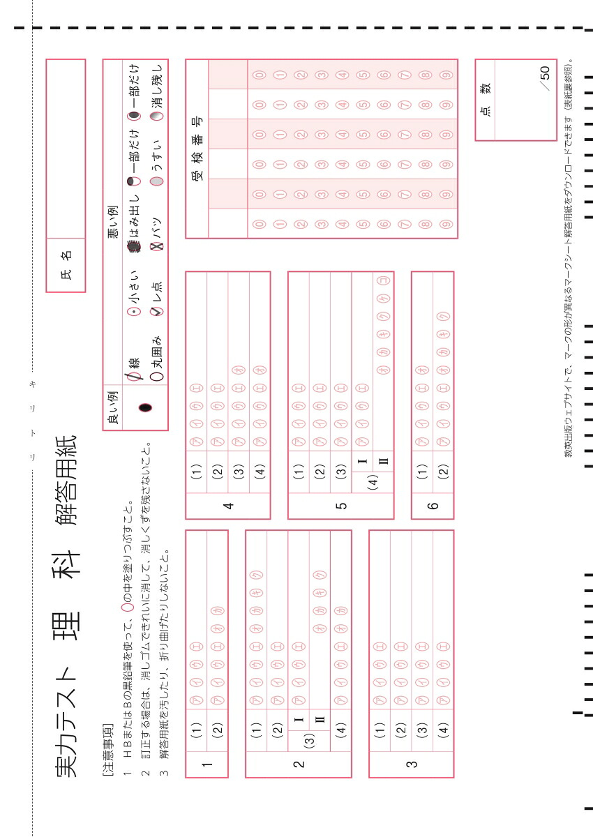 高校入試マークシート式入試対策5科