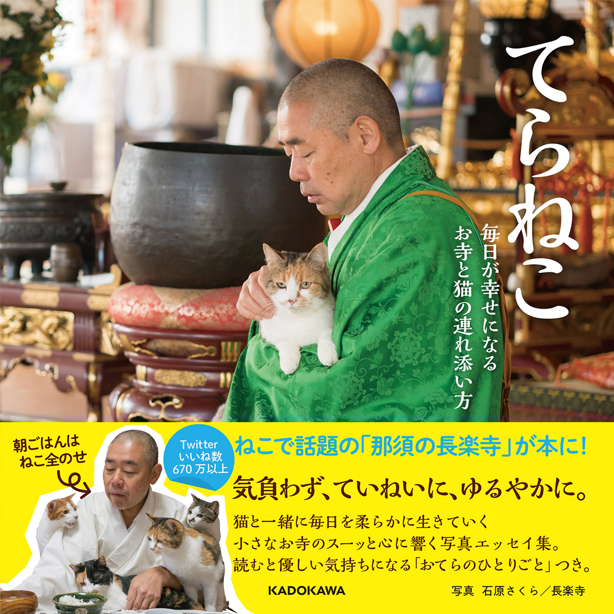 楽天ブックス てらねこ 毎日が幸せになる お寺と猫の連れ添い方 石原 さくら 本