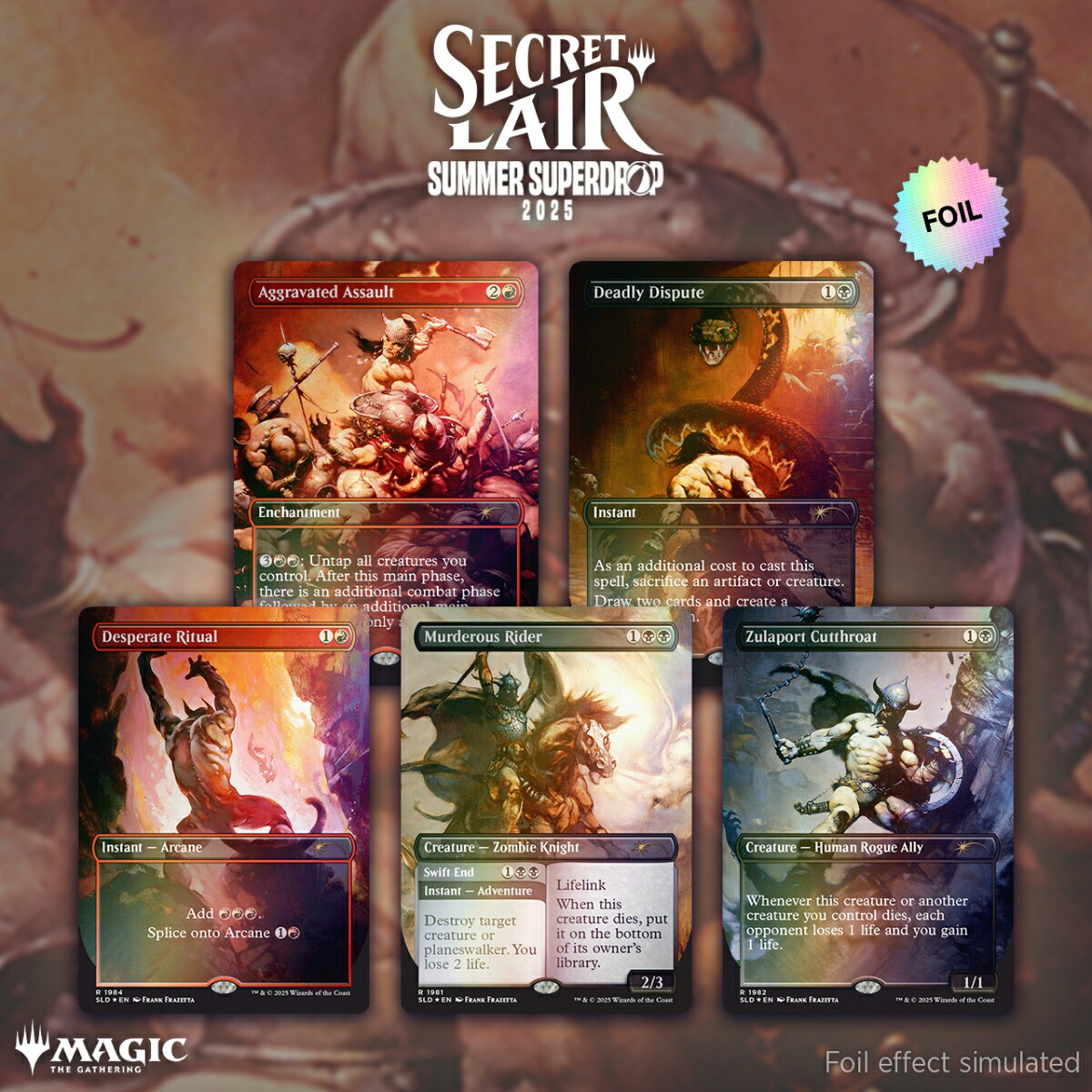 マジック：ザ・ギャザリング Summer Superdrop 2025 The Art of Frank Frazetta: The Second Exhibition Foil Edition 【クレジットカード決済限定】画像