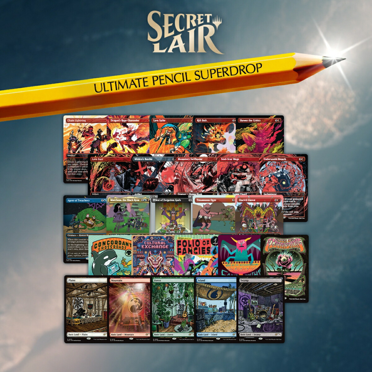 マジック：ザ・ギャザリング Secret Lair Ultimate Pencil Superdrop The Ultimate Pencil Non-Foils Bundle【クレジットカード決済限定】画像