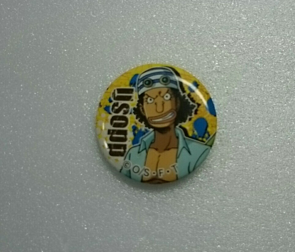ワンピース　オールフェイス缶バッジ　ウソップ ONE PIECE』バースデイ缶バッジ ウソップ – JUMP SHOPオンライン