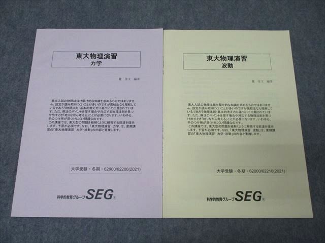 楽天市場】SEG (科学的教育グループ) 東大物理演習 力学/波動/熱力学