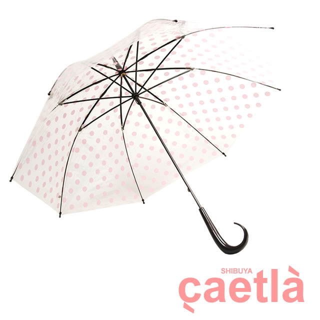 楽天市場 Caetla サエラ ビニール傘 エバーイオン New Handle 親骨60cm ドット レディース Boomjapan