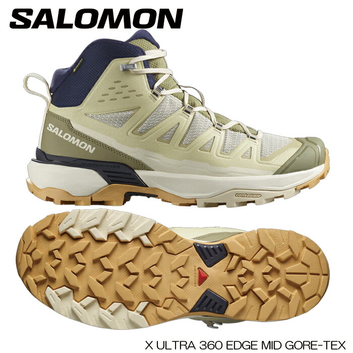 【マラソンP5倍+最大1万円OFFクーポン】トレッキングシューズ メンズ サロモン SALOMON X ULTRA 360 EDGE MID GTX L47816200 防水 軽量 登山靴 ミドルカット 日本正規品|Boom Sports EC店
