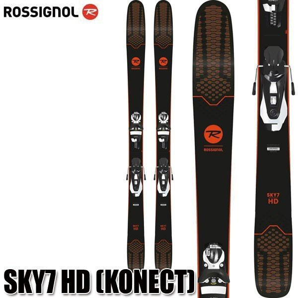 本物保証 スキー板 Rossignol スカイ7 金具付き スキー板 ロシニョール Sky7 送料無料 パウダー用 フリーライド ビンディング付 Konect Hd Cibaut Com Ar