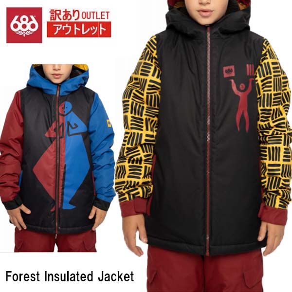 7865円 激安先着 訳あり アウトレット スノーボード ウェア ジャケット キッズ ジュニア シックスエイトシックス 686 Forest Insulated Jacket M0W503 2021