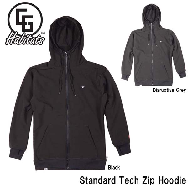 【マラソンP5倍+最大1万円OFFクーポン】スノーボード パーカー キャンディーグラインド シージーハビタッツ CG Habitats STANDARD TECH ZIP HOODIE メンズ レディース ボンディング パーカー 送料無料|Boom Sports EC店