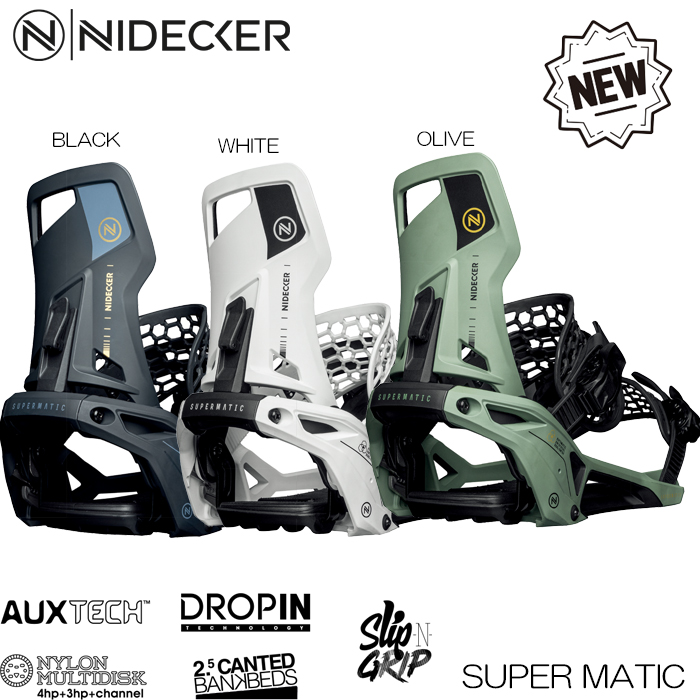 2021 スノーボード ビンディング 金具 23-24 NIDECKER ナイデッカー