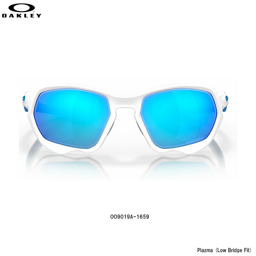 ファクトリーアウトレット オークリー サングラス プラズマ Oakley Plazma Matte White Prizm Sapphire Oo9019a 1659 偏光レンズ 軽量 野球 ゴルフ サイクリング スポーツ 日本正規品 Fucoa Cl