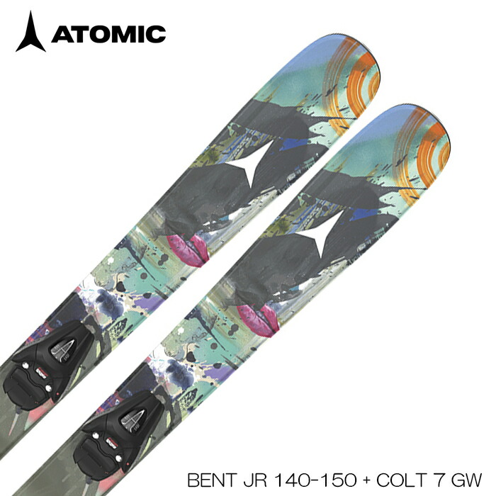 【マラソンP5倍+最大1万円OFFクーポン】予約 ジュニア スキー板 ATOMIC アトミック 2027 Bent JR 140-150 + Colt 7 GW 金具付き 子ども用 26-27|Boom Sports EC店