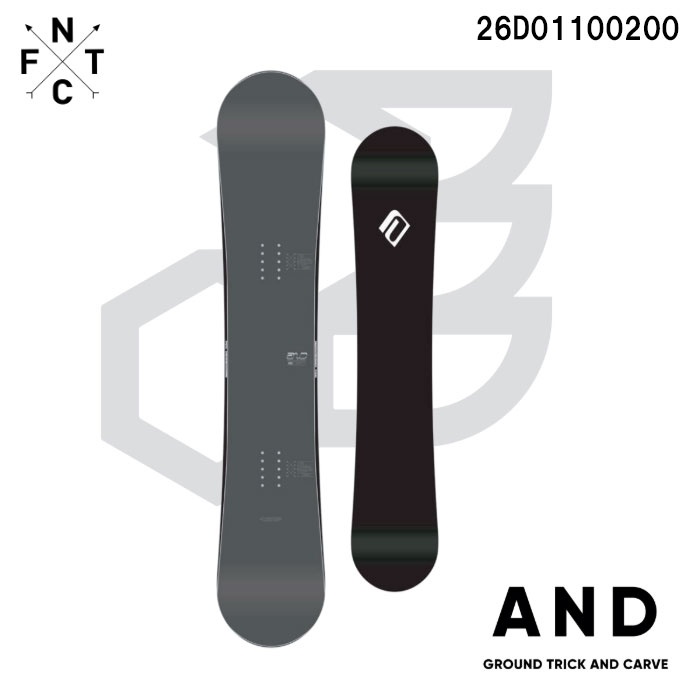 予約 26-27 スノーボード FNTC エフエヌティーシー AND ラントリ アンド メンズ レディース 26D01100200 スノボ 板のみ｜Boom Sports EC店