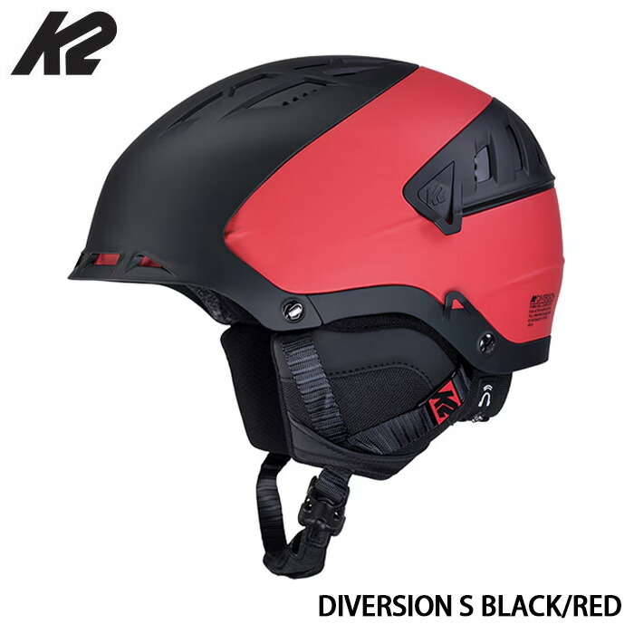 【4月はポイント10倍※要エントリー】ヘルメット スキー スノーボード ケーツー K2 DIVERSION BLACK/RED S 19-20 メンズ ユニセックス