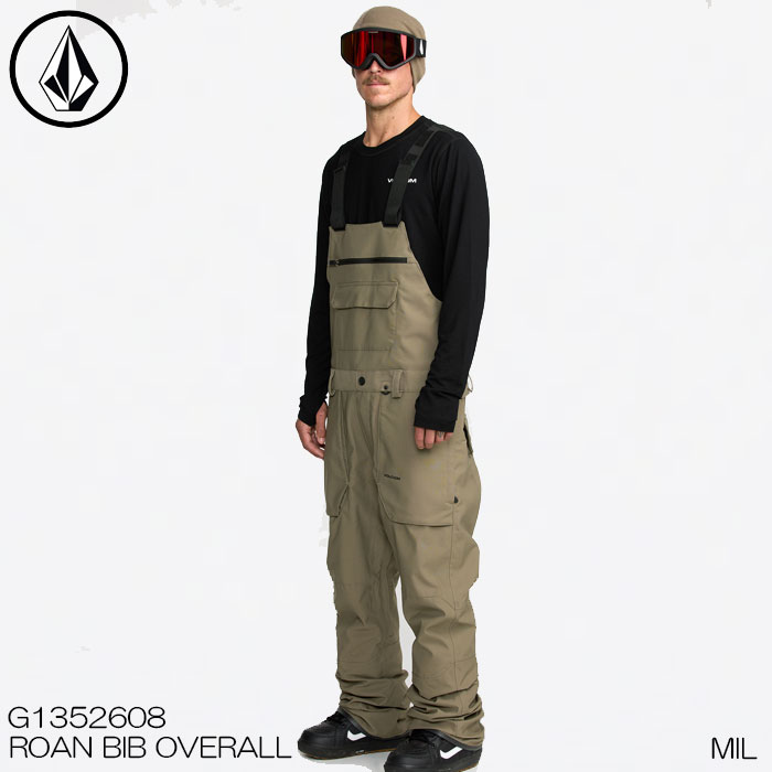 【4月はポイント10倍※要エントリー】スノーウェア パンツ ビブ ボルコム VOLCOM ROAN BIB OVERALL ローン ビブ オーバーオール 日本正規品 25-26 スキー スノーボード