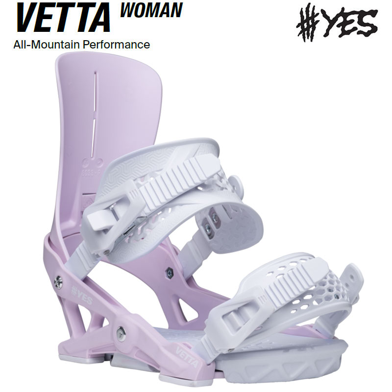 【4月はポイント10倍※要エントリー】25-26 スノーボード ビンディング YES VETTA CASUAL PURPLE WOMEN イエス ヴェッタ カジュアルパープル レディース 日本正規品