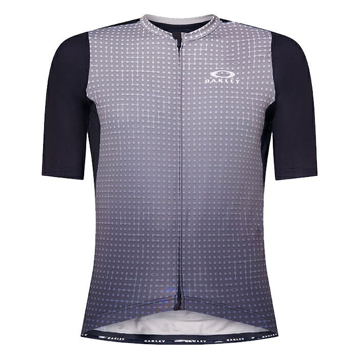 【4月はポイント10倍※要エントリー】半袖ジャージ オークリー サイクルジャケット OAKLEY Endurance Dazzle Camo Jersey FOA404398-0B3 aop monogram black grey ロードバイク 自転車