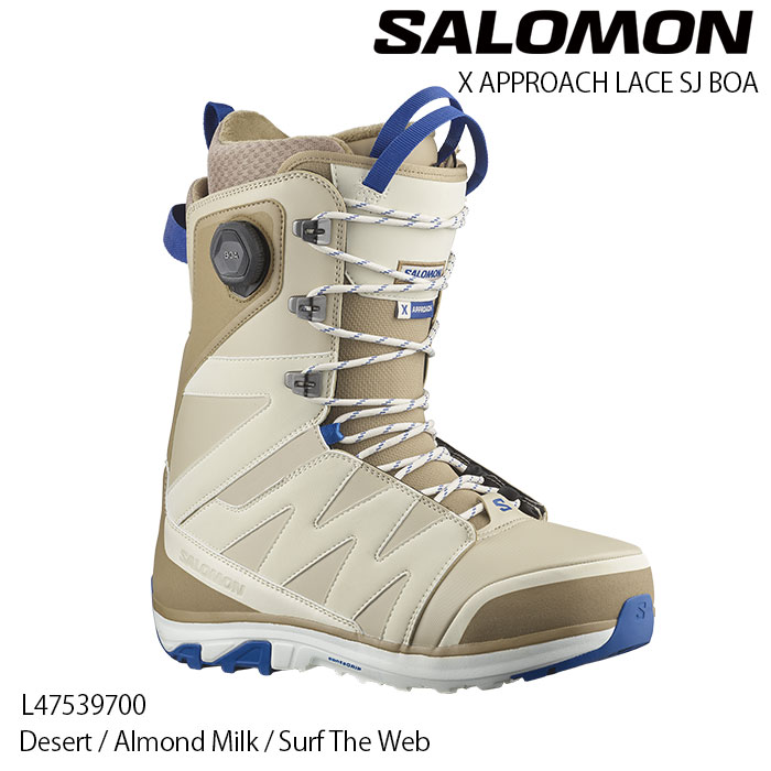 【4月はポイント10倍※要エントリー】 サロモン スノーボード ブーツ ユニセックス 24-25 SALOMON X APPROACH LACE SJ BOA アプローチレース Desert 2025 日本正規品 L47539700