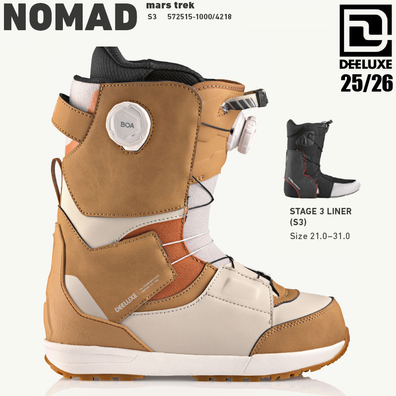 楽天市場】25-26 ディーラックス ブーツ DEELUXE NOMAD サーモインナー