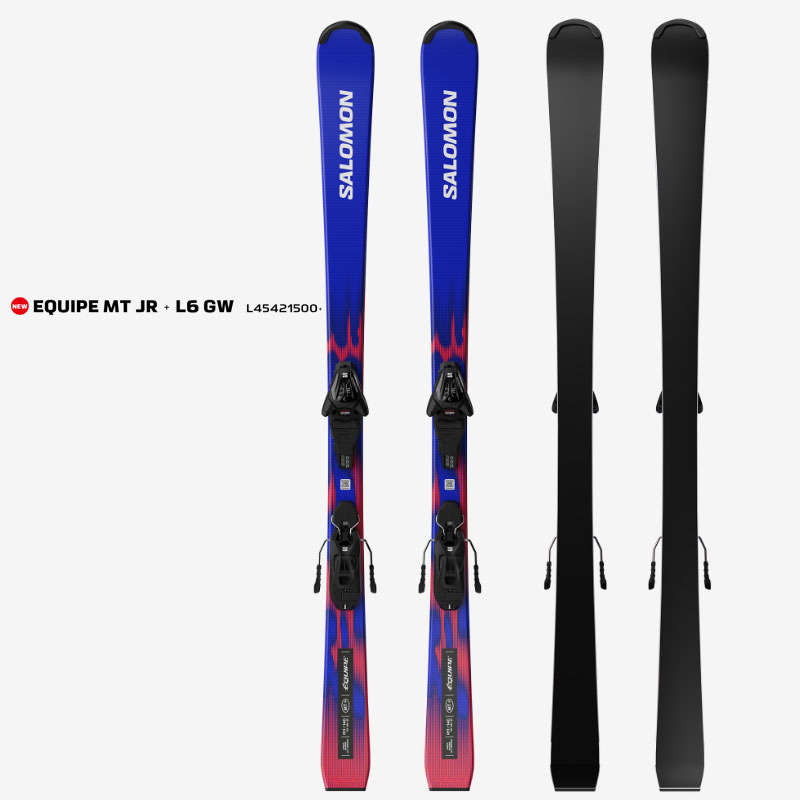 【4月はポイント10倍※要エントリー】予約 26-27 サロモン スキー板 セット SALOMON EQUIPE MT JR + L6 GW 130cm/140cm キッズ ジュニア 日本正規品