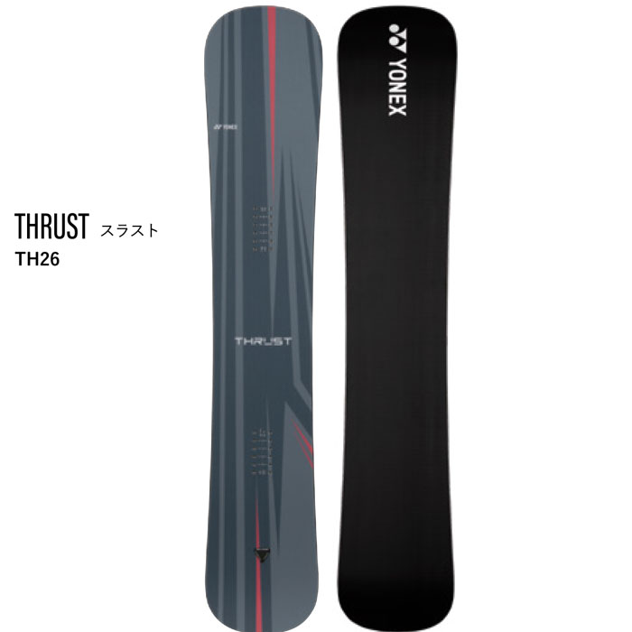 【4月はポイント10倍※要エントリー】予約 26-27 スノーボード 板 ヨネックス スラスト YONEX THRUST カービング セミハンマーヘッド メンズ スノボ アルパイン 2027 日本正規品