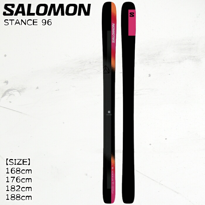 【4月はポイント10倍※要エントリー】スキー板 サロモン 24-25 SALOMON STANCE 96 L47605800 オールマウンテン メンズ ユニセックス 2025 日本正規品