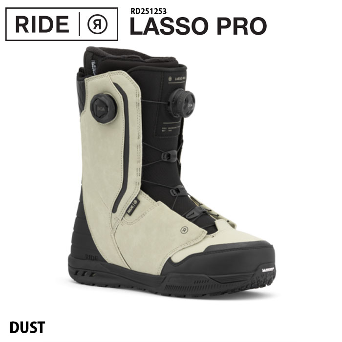 【4月はポイント10倍※要エントリー】25-26 RIDE ライド スノーボードブーツ LASSO PRO DUST ラッソプロ メンズ スノボ ダブルボア ダイヤル ブーツ 日本正規品