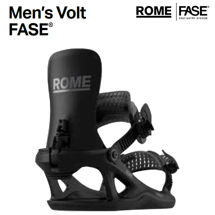 【4月はポイント10倍※要エントリー】予約 26-27 ビンディング ローム ROME MEN'S VOLT FASE BLACK フェイズ ファストエントリー メンズ 日本正規品