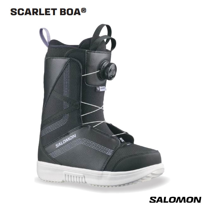【4月はポイント10倍※要エントリー】予約 26-27 スノーボード ブーツ サロモン SALOMON SCARLET BOA BLACK レディース キャリーオーバー 日本正規品