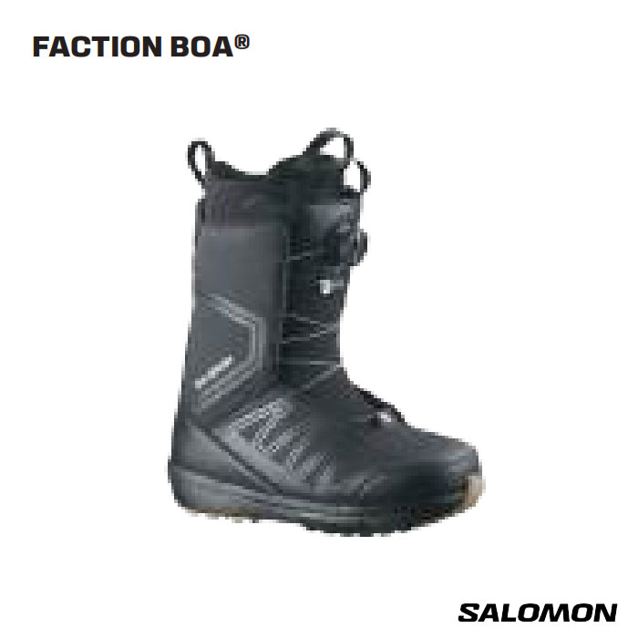 【4月はポイント10倍※要エントリー】予約 26-27 スノーボード ブーツ サロモン SALOMON FACTION BOA BLACK メンズ 日本正規品