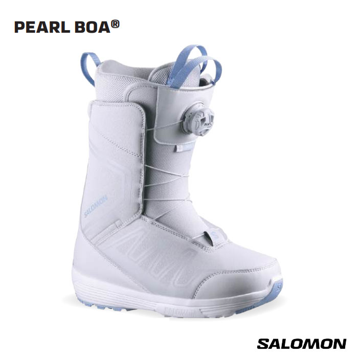 【4月はポイント10倍※要エントリー】予約 26-27 スノーボード ブーツ サロモン SALOMON PEARL BOA GRAY レディース 日本正規品