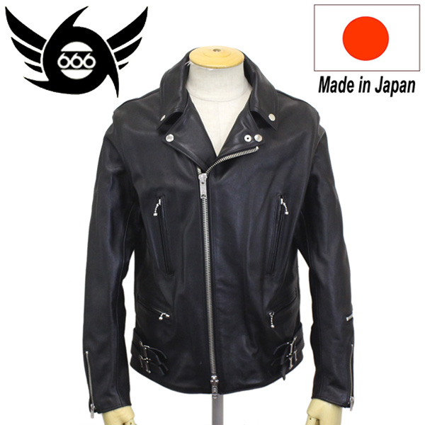 楽天市場】正規取扱店 666 LEATHER WEAR LJM-8 フロントフラップ