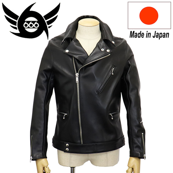 優先配送 正規取扱店 666 LEATHER WEAR LJM-8 フロントフラップ