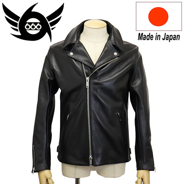 楽天市場】正規取扱店 666 LEATHER WEAR LJM-8 フロントフラップ 