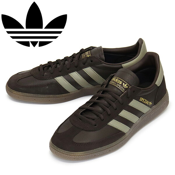 正規取扱店 adidas (アディダス) IH6567 HANDBALL SPEZIAL スニーカー オーロラコーヒー/シルバーべブル/ガム AD353