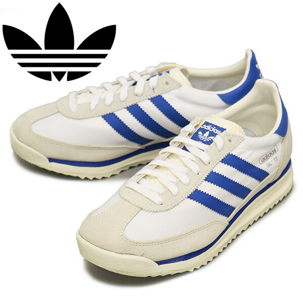 正規取扱店 adidas (アディダス) JH8644 SL 72 RS スニーカー チョークホワイトxブルーxフットウェアホワイト AD289 11,154円