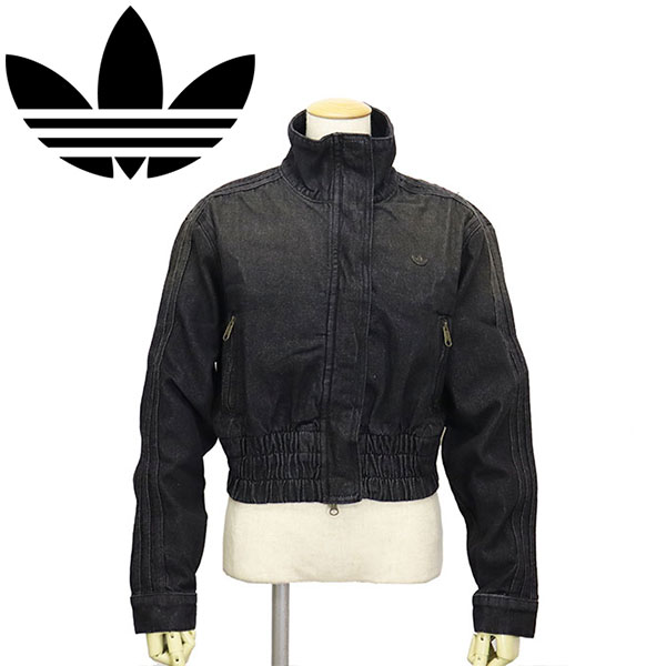 正規取扱店 adidas (アディダス) O9157 KD3918 WOMENS DENIM TRACKTOP トラックトップ トゥルーブラックデニム AD358