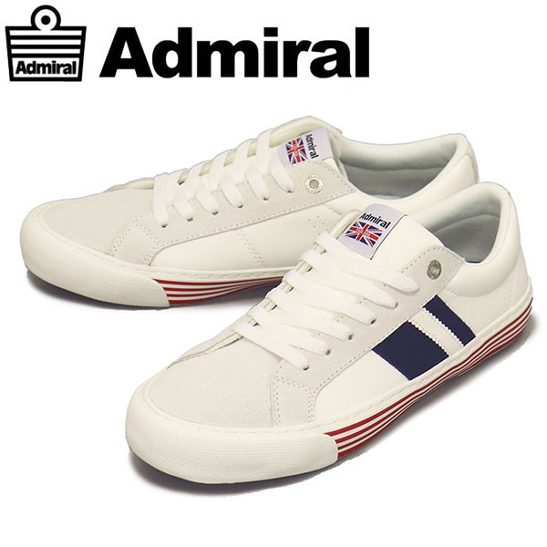 正規取扱店 Admiral (アドミラル) AD-611 LEICESTER レスター スニーカー 67WHITE/NAVY AM030｜BOOTSMAN 店