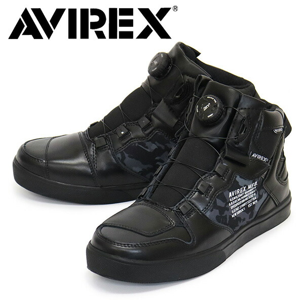 定め事取りまわし店 AVIREX (アヴィレックス) AV2275 DICTATOR MC WP ディクティター ミッドカット お水校正刷り バイカーシューズ BLACKxCAMO